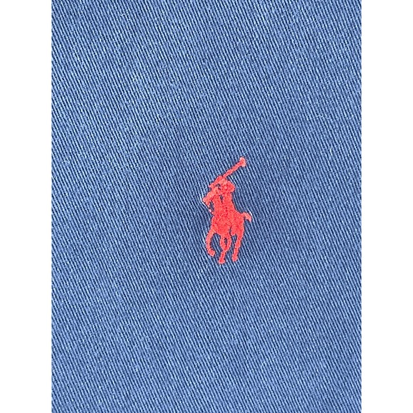 Ralph Lauren Men's Solid Blue Button Up Shirt Size XXL - Picture 9 of 10